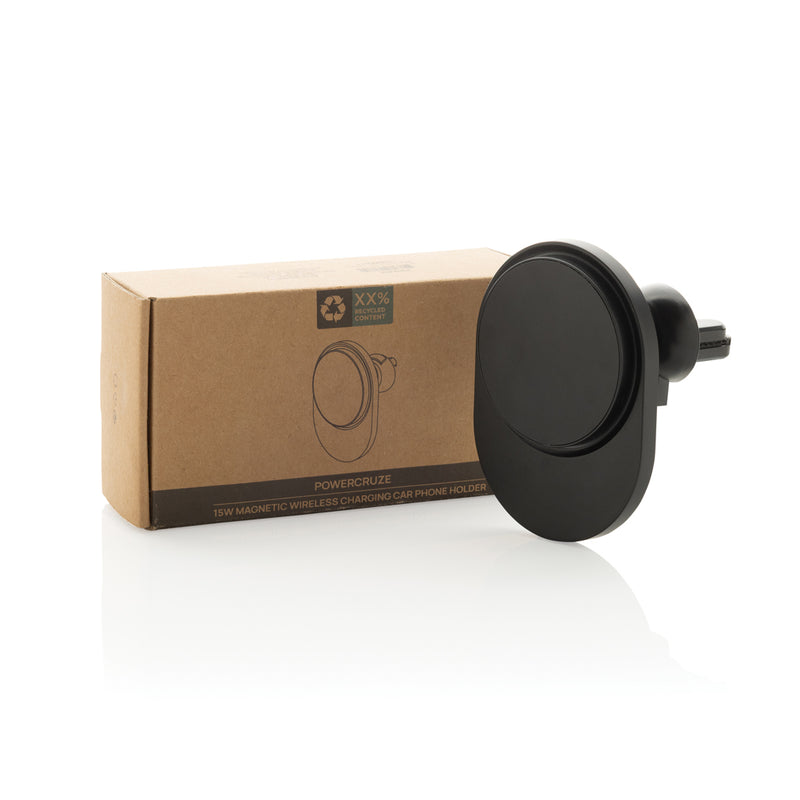 Load image into Gallery viewer, PowerCruze RCS rplastic 15W magnetic charging car holder - Custom Wood Designs PowerCruze RCS rplastic 15W magnetic charging car holder
