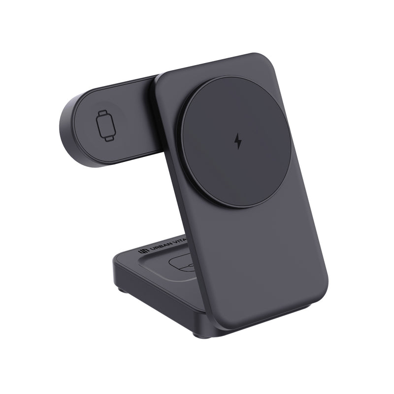 Load image into Gallery viewer, Urban Vitamin Arcadia RCS rplastic 15W 3in1 magnetic charger - Custom Wood Designs Urban Vitamin Arcadia RCS rplastic 15W 3in1 magnetic charger
