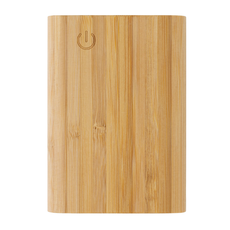 Load image into Gallery viewer, Bamboo 5.000 mAh powerbank - Custom Wood Designs
