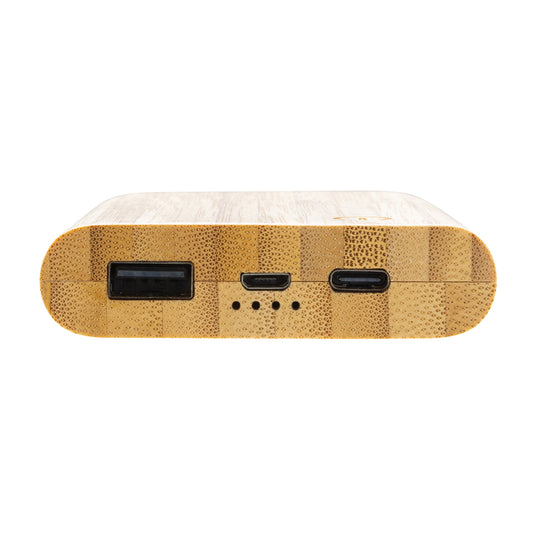 Bamboo 5.000 mAh powerbank - Custom Wood Designs