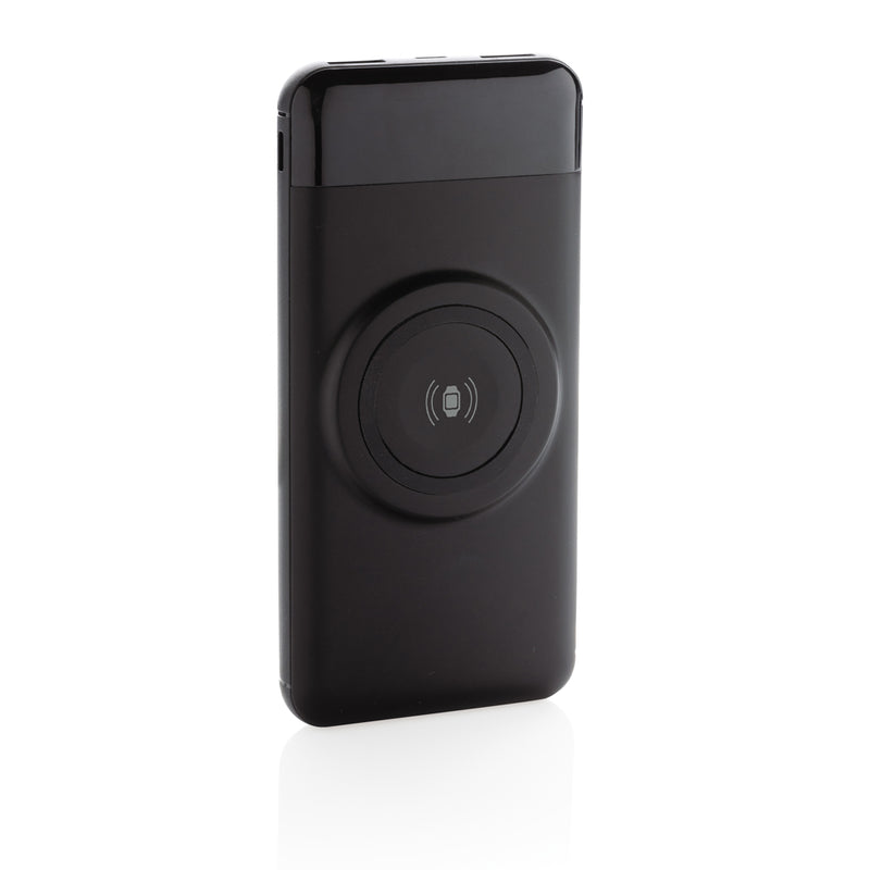 Load image into Gallery viewer, 10.000 mah wireless powerbank with watch charger - Custom Wood Designs
