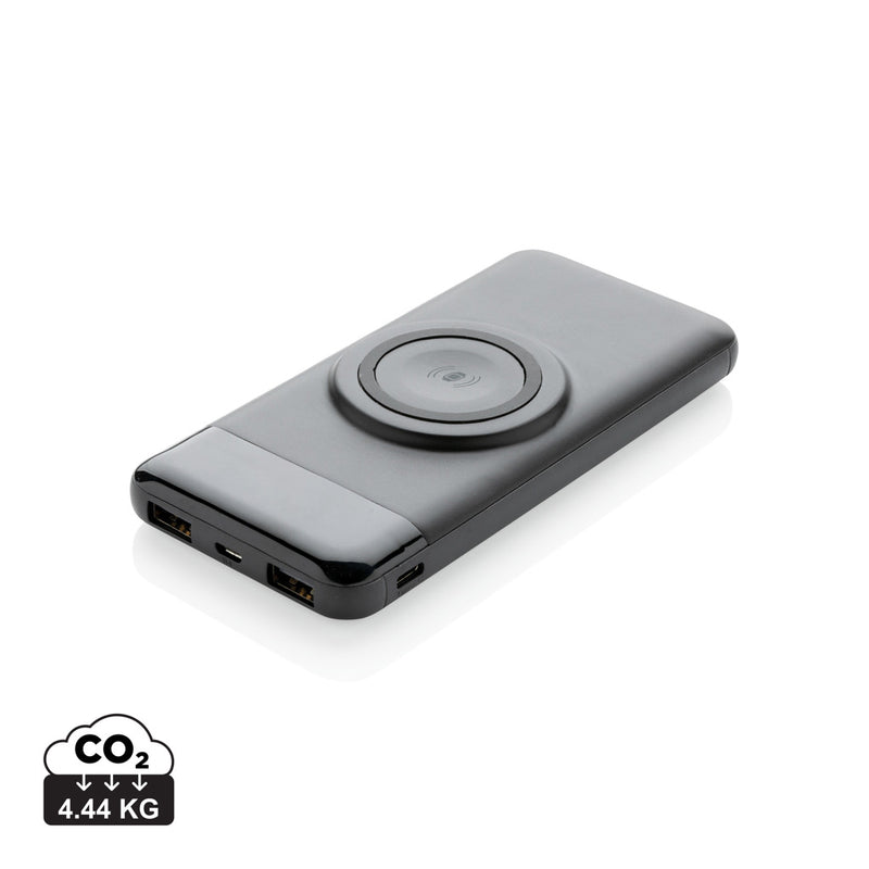 Load image into Gallery viewer, 10.000 mah wireless powerbank with watch charger - Custom Wood Designs
