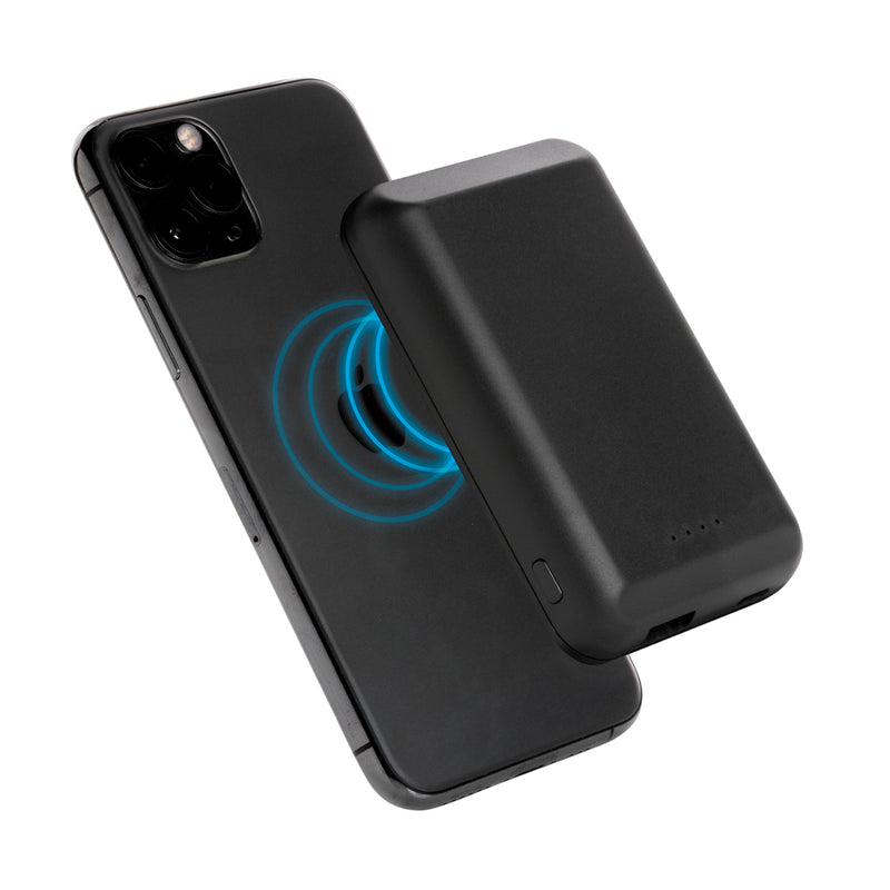 Load image into Gallery viewer, Magnetic 5.000 mAh 5W wireless powerbank - Custom Wood Designs
