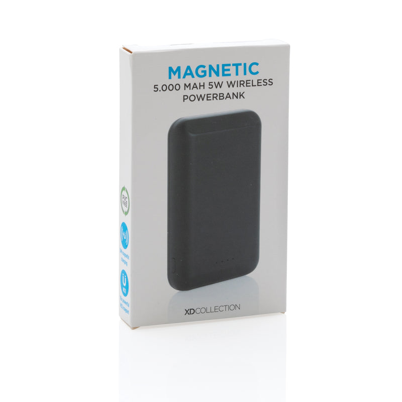 Load image into Gallery viewer, Magnetic 5.000 mAh 5W wireless powerbank - Custom Wood Designs

