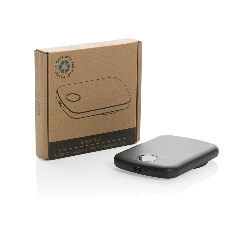 Load image into Gallery viewer, MagBoost RCS recycled plastic 5000 mah magnetic powerbank - Custom Wood Designs
