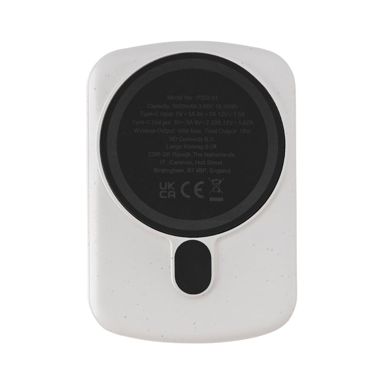 Load image into Gallery viewer, MagBoost RCS recycled plastic 5000 mah magnetic powerbank - Custom Wood Designs
