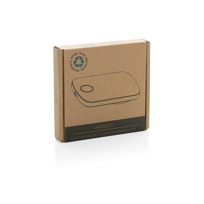 Load image into Gallery viewer, MagBoost RCS recycled plastic 5000 mah magnetic powerbank - Custom Wood Designs
