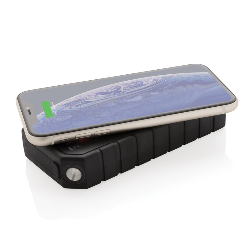 Load image into Gallery viewer, RCS recycled plastic Solar powerbank with 10W Wireless - Custom Wood Designs
