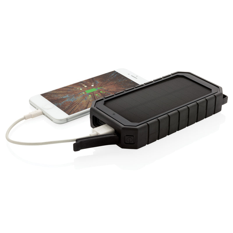 Load image into Gallery viewer, RCS recycled plastic Solar powerbank with 10W Wireless - Custom Wood Designs

