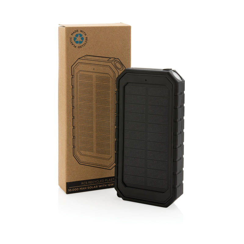 Load image into Gallery viewer, RCS recycled plastic Solar powerbank with 10W Wireless - Custom Wood Designs
