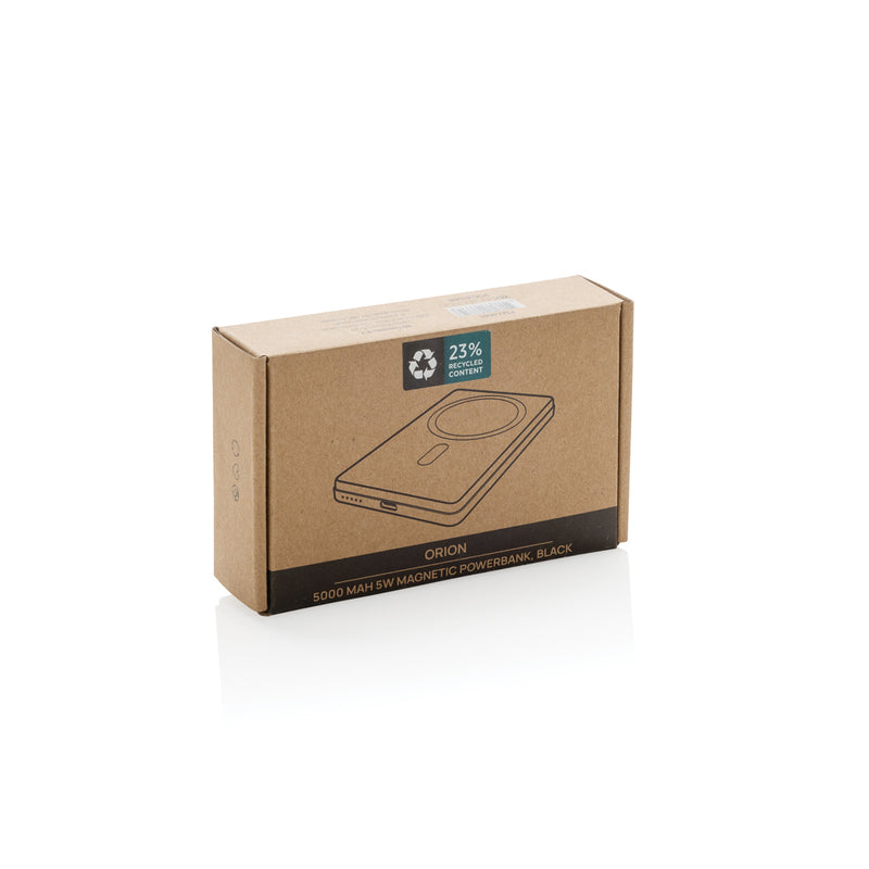 Load image into Gallery viewer, Orion RCS recycled aluminum 5000 mah 5W magnetic powerbank - Custom Wood Designs

