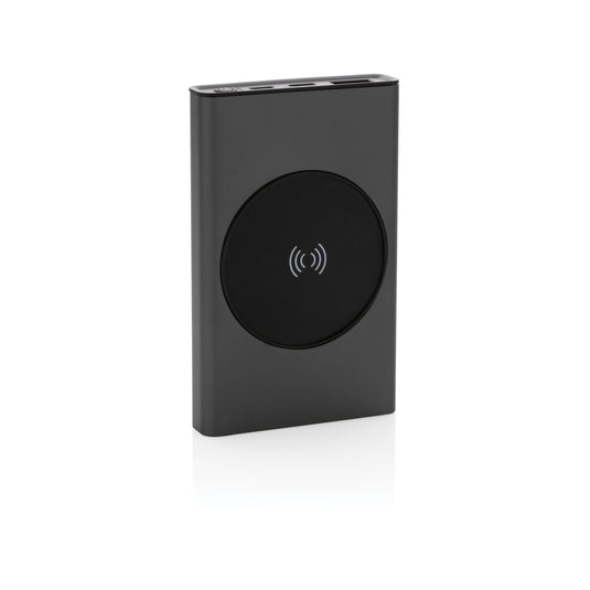 Terra RCS recycled aluminium 5000 mAh powerbank 5W wireless - Custom Wood Designs