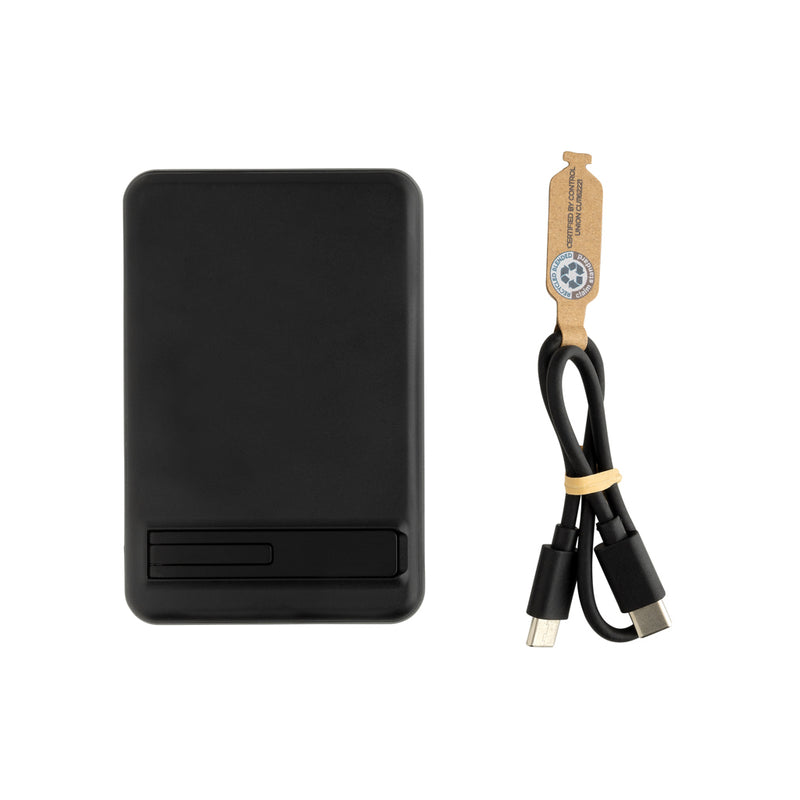 Load image into Gallery viewer, Zen RCS rplastic 5000 mah 5W magnetic bamboo powerbank - Custom Wood Designs
