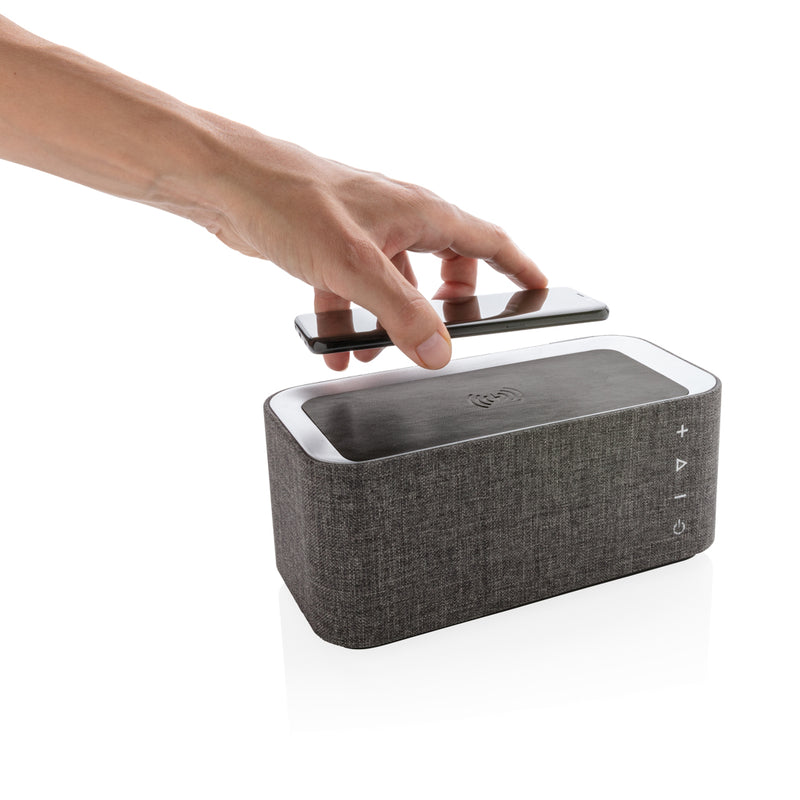 Load image into Gallery viewer, Vogue wireless charging speaker - Custom Wood Designs
