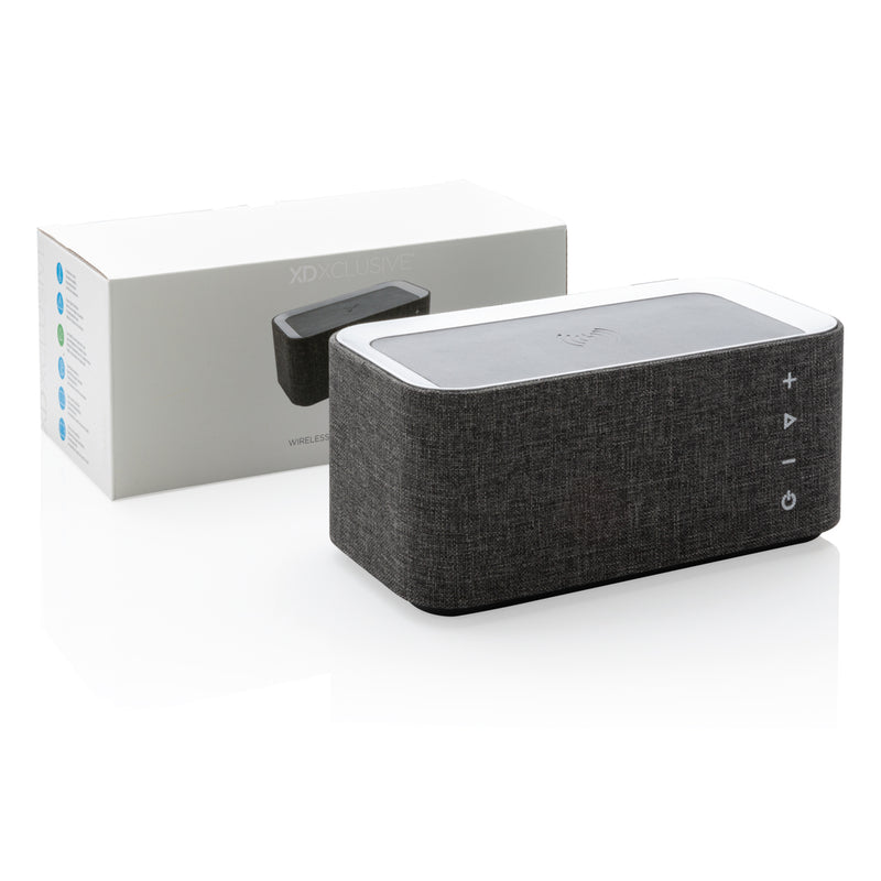 Load image into Gallery viewer, Vogue wireless charging speaker - Custom Wood Designs
