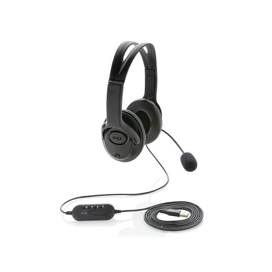 Over ear wired work headset - Custom Wood Designs