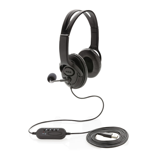 Over ear wired work headset - Custom Wood Designs