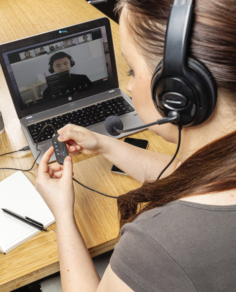 Load image into Gallery viewer, Over ear wired work headset - Custom Wood Designs
