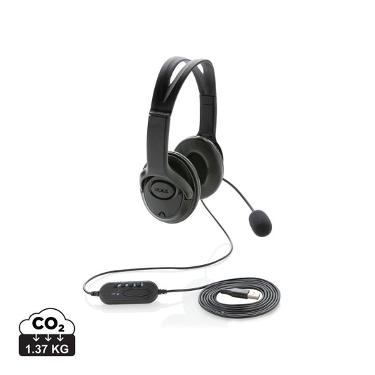 Over ear wired work headset - Custom Wood Designs