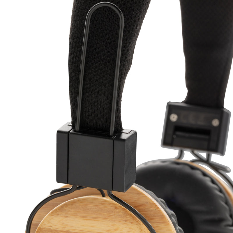 Load image into Gallery viewer, Bamboo wireless headphone - Custom Wood Designs
