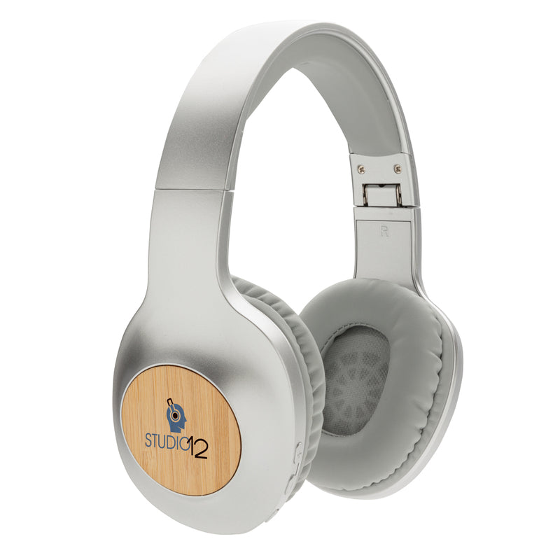 Load image into Gallery viewer, Dakota Bamboo wireless headphone - Custom Wood Designs
