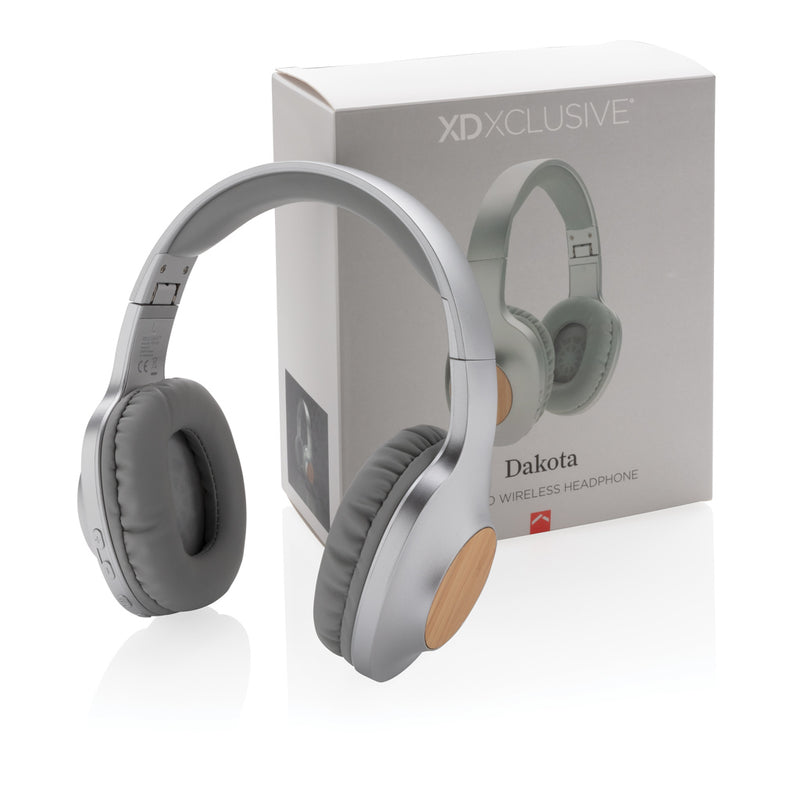 Load image into Gallery viewer, Dakota Bamboo wireless headphone - Custom Wood Designs

