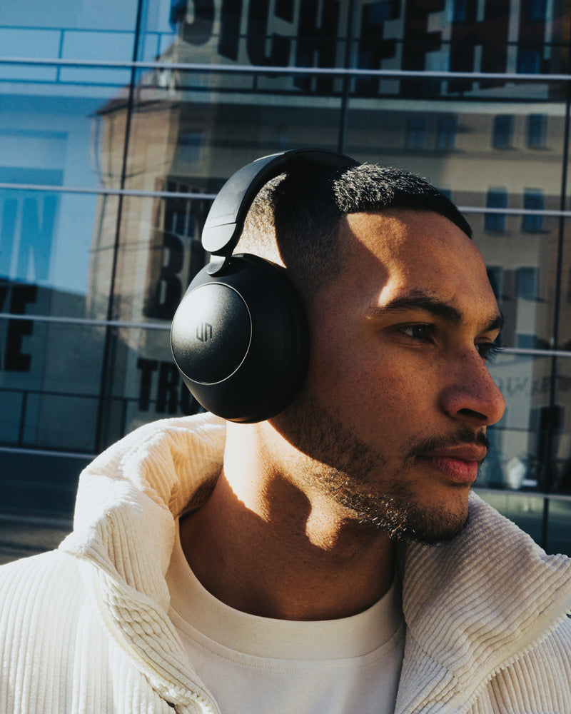 Load image into Gallery viewer, Urban Vitamin Cupertino RCS rplastic ANC headphone - Custom Wood Designs
