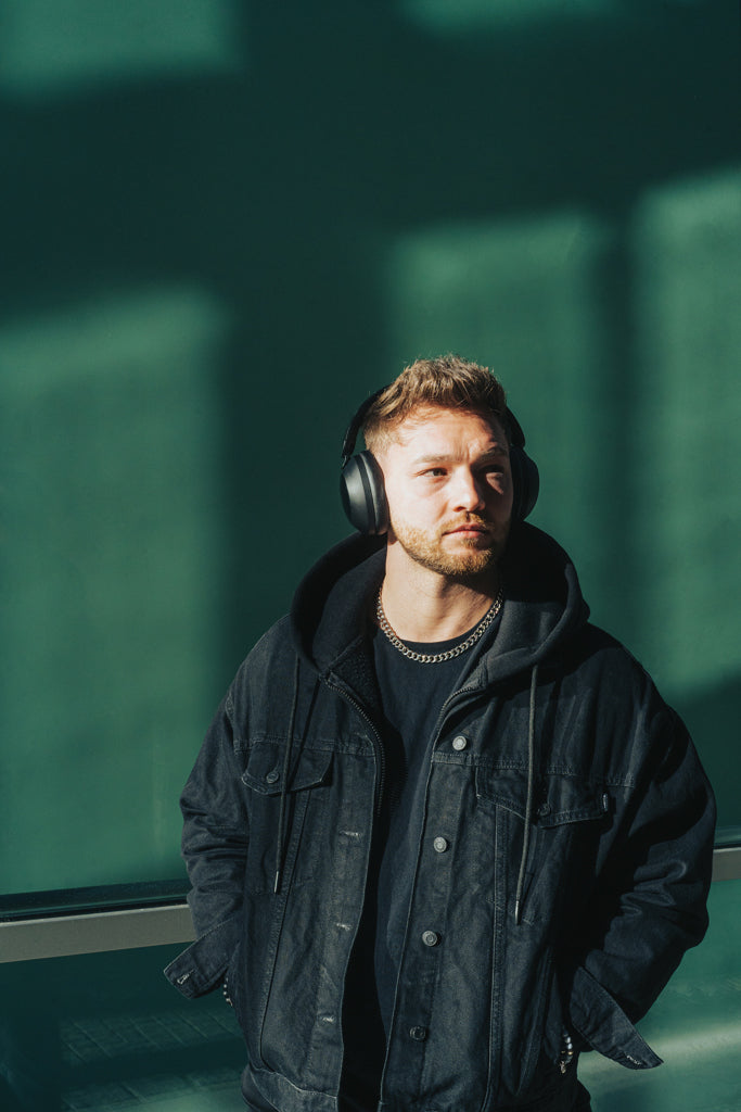 Load image into Gallery viewer, Urban Vitamin Cupertino RCS rplastic ANC headphone - Custom Wood Designs
