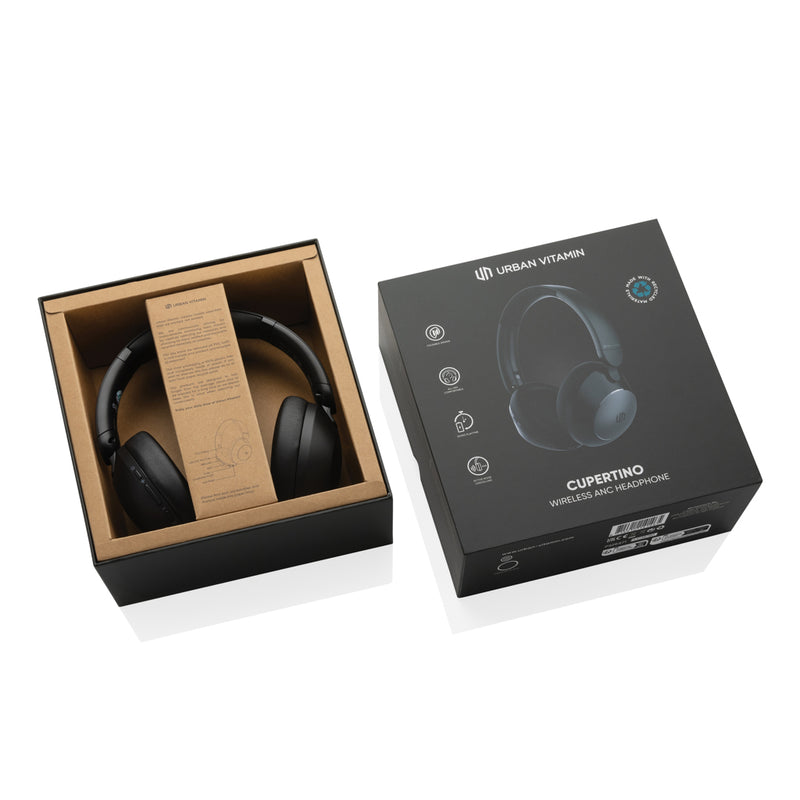 Load image into Gallery viewer, Urban Vitamin Cupertino RCS rplastic ANC headphone - Custom Wood Designs
