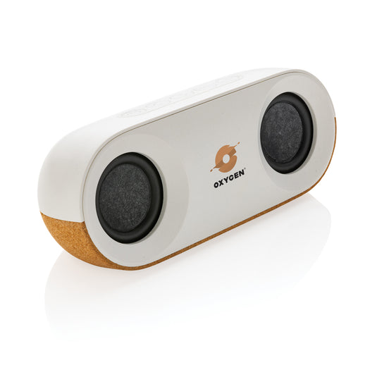 Oregon RCS recycled plastic and cork 10W speaker - Custom Wood Designs