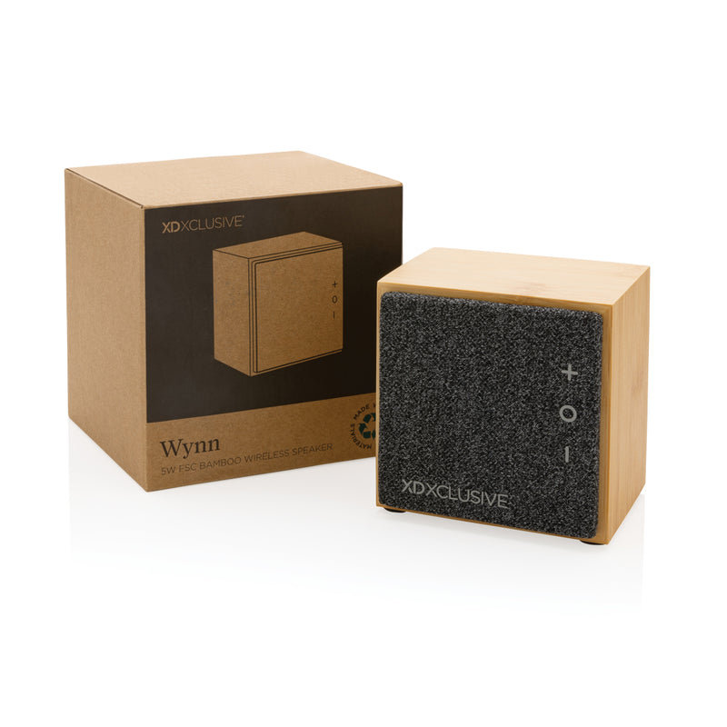 Load image into Gallery viewer, Wynn 5W bamboo wireless speaker - Custom Wood Designs
