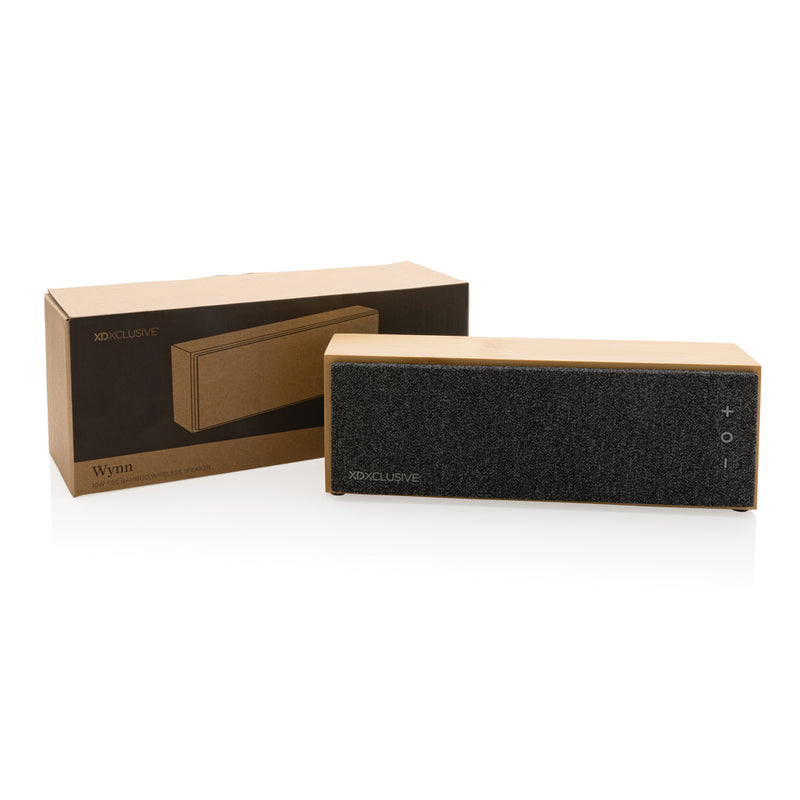 Load image into Gallery viewer, Wynn 10W bamboo wireless speaker - Custom Wood Designs
