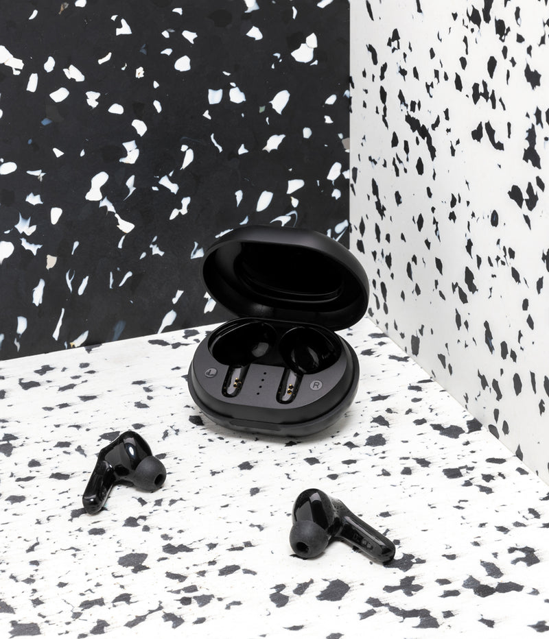 Load image into Gallery viewer, RCS standard recycled plastic TWS earbuds - Custom Wood Designs
