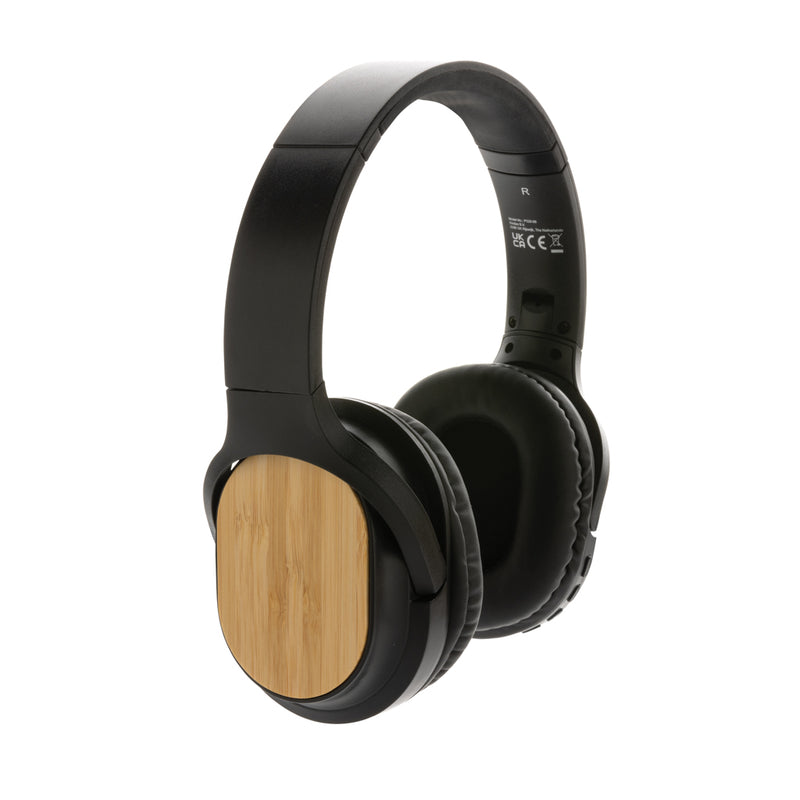 Load image into Gallery viewer, RCS and bamboo Elite Foldable wireless headphone - Custom Wood Designs
