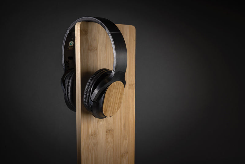 Load image into Gallery viewer, RCS and bamboo Elite Foldable wireless headphone - Custom Wood Designs
