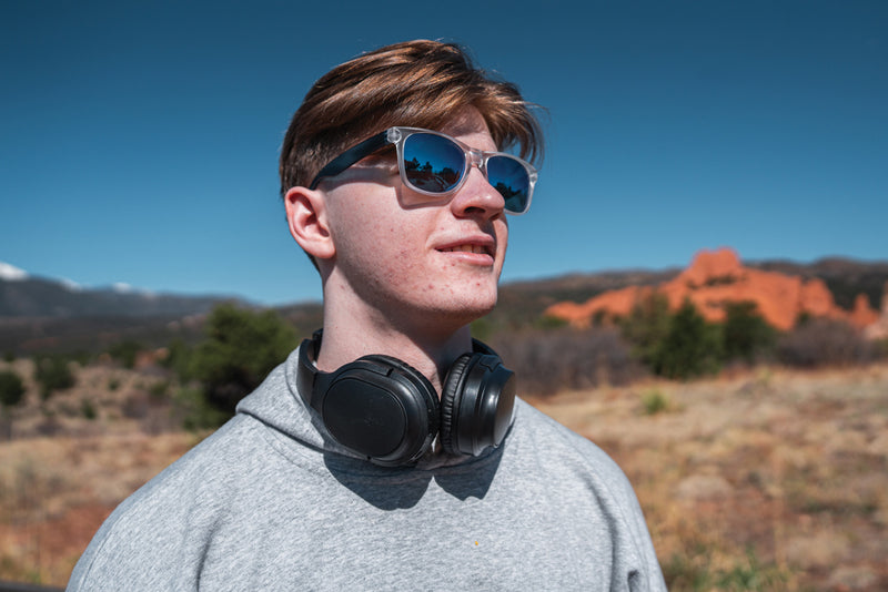 Load image into Gallery viewer, RCS recycled plastic Elite Foldable wireless headphone - Custom Wood Designs
