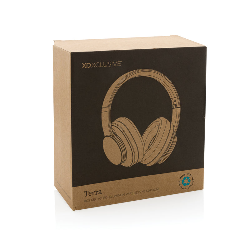 Load image into Gallery viewer, Terra RCS recycled aluminium wireless headphone - Custom Wood Designs
