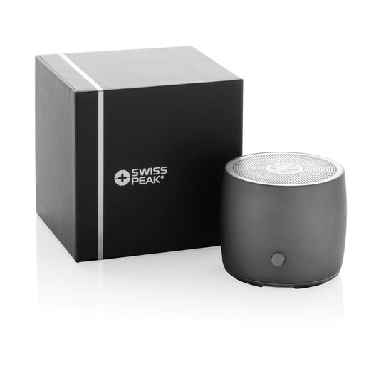 Swiss Peak RCS recycled aluminum 3W bass speaker - Custom Wood Designs