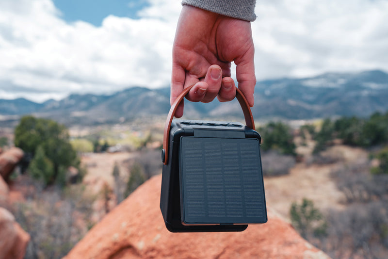 Load image into Gallery viewer, Skywave RCS recycled plastic solar speaker 12W - Custom Wood Designs
