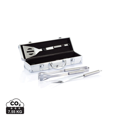 3 pcs barbecue set in aluminium box - Custom Wood Designs