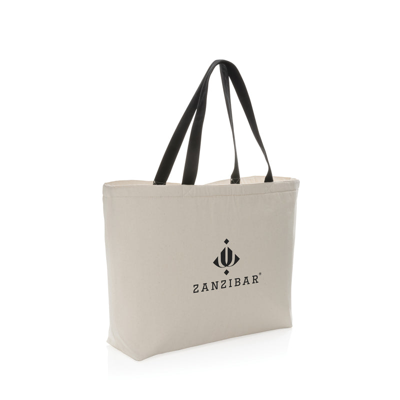 Load image into Gallery viewer, Impact Aware™ 285 gsm rcanvas large cooler tote undyed - Custom Wood Designs
