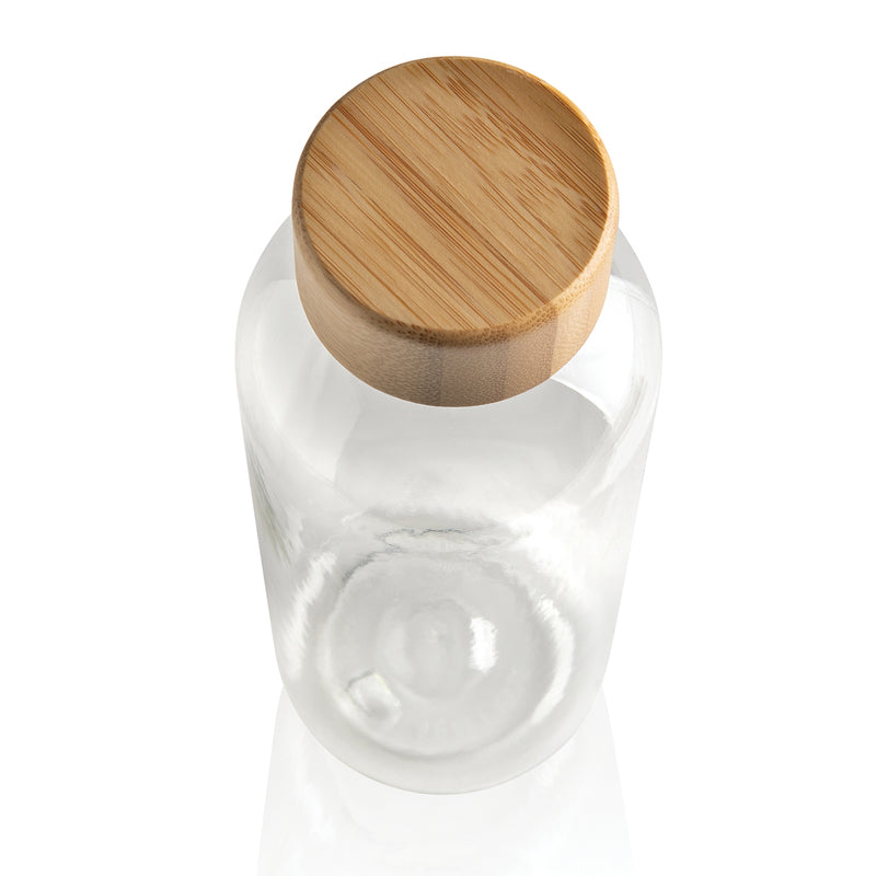 Load image into Gallery viewer, RCS RPET bottle with bamboo lid - Custom Wood Designs

