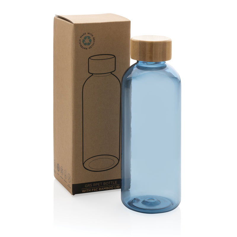 Load image into Gallery viewer, RCS RPET bottle with bamboo lid - Custom Wood Designs
