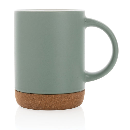 Ceramic mug with cork base 280ml - Custom Wood Designs