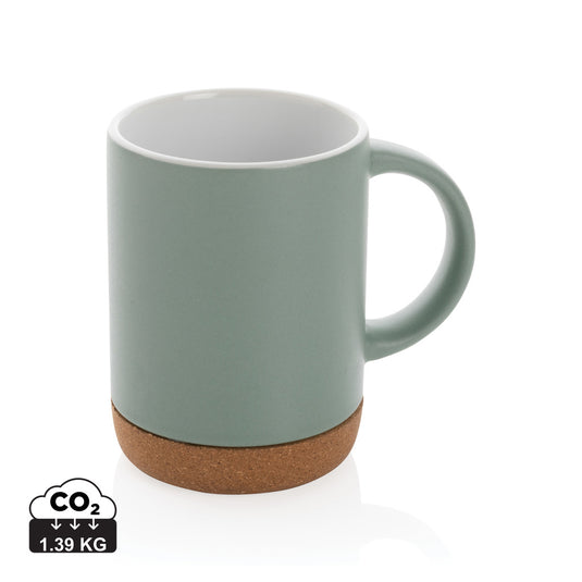 Ceramic mug with cork base 280ml - Custom Wood Designs