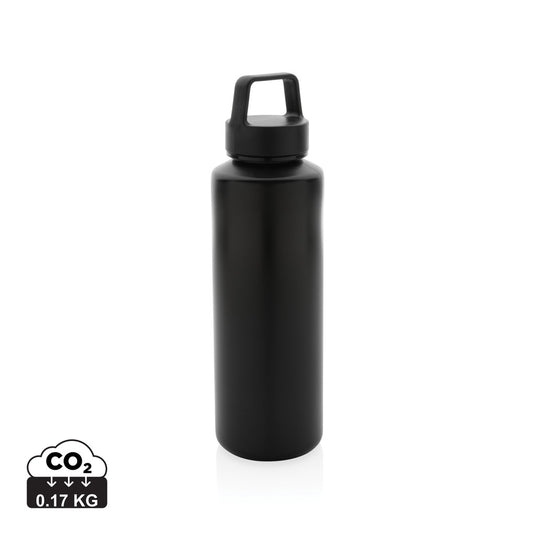 RCS certified recycled PP water bottle with handle - Custom Wood Designs