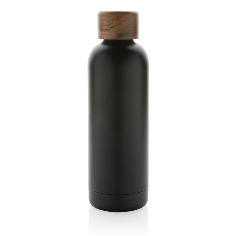 Load image into Gallery viewer, Wood RCS certified recycled stainless steel vacuum bottle - Custom Wood Designs
