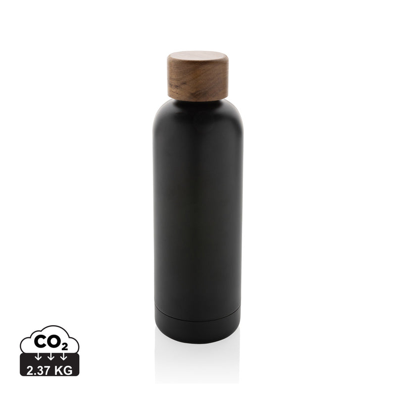 Load image into Gallery viewer, Wood RCS certified recycled stainless steel vacuum bottle - Custom Wood Designs
