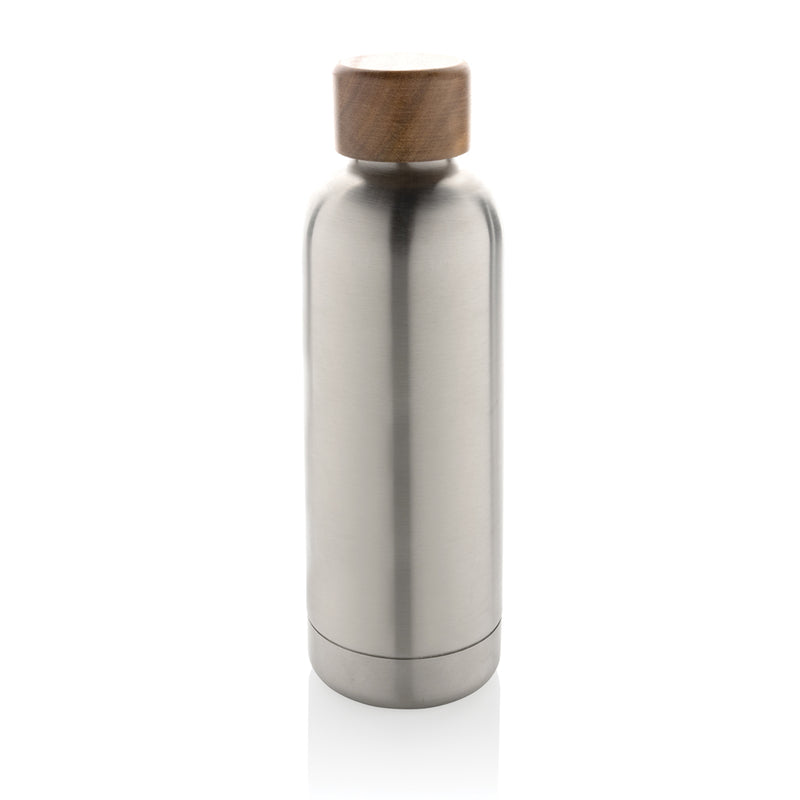 Load image into Gallery viewer, Wood RCS certified recycled stainless steel vacuum bottle - Custom Wood Designs
