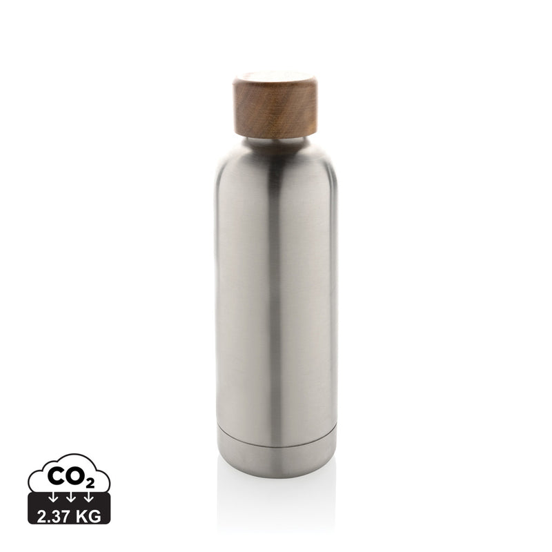 Load image into Gallery viewer, Wood RCS certified recycled stainless steel vacuum bottle - Custom Wood Designs
